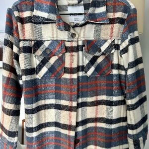 RSQ Checkered Flannel Shirt - Red, Blue, Cream